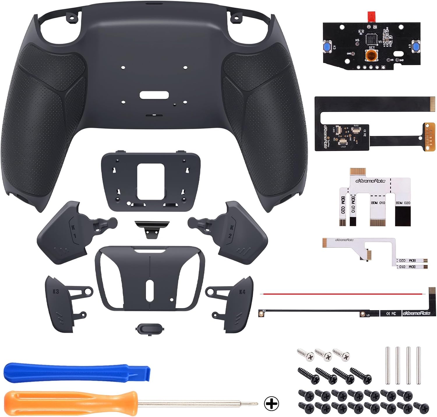 Detalle de eXtremeRate RISE4 Remap Kit do PS5 BDM-010/020, 4 przyciski i gumowany chwyt