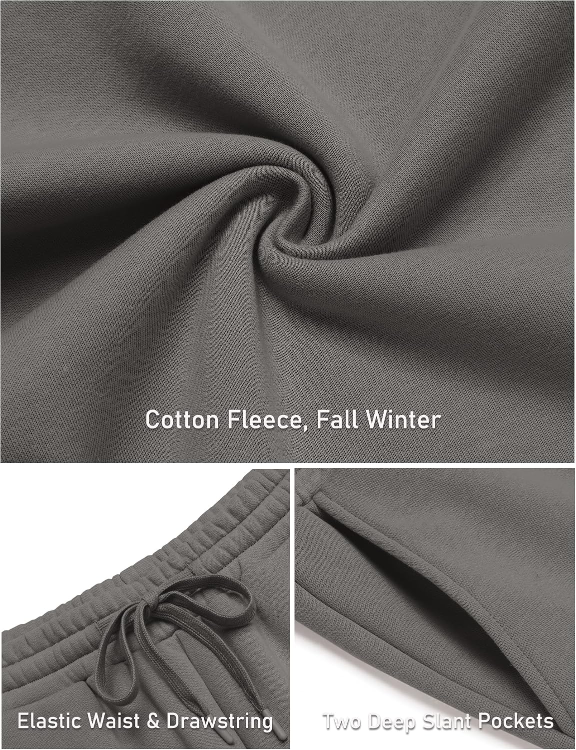 Detalle 2 de COOFANDY Men's Sweatpants Cotton Fleece