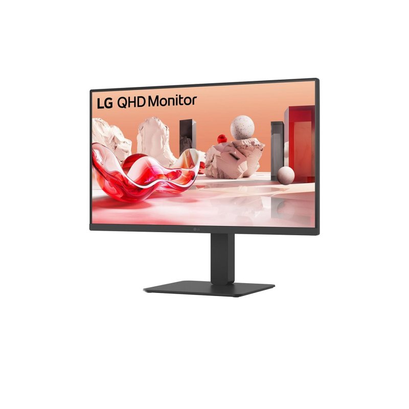 Detalle de LG 27BA54QB-B: Monitor 27" QHD IPS con HDR, altura ajustable y USB KVM para productividad