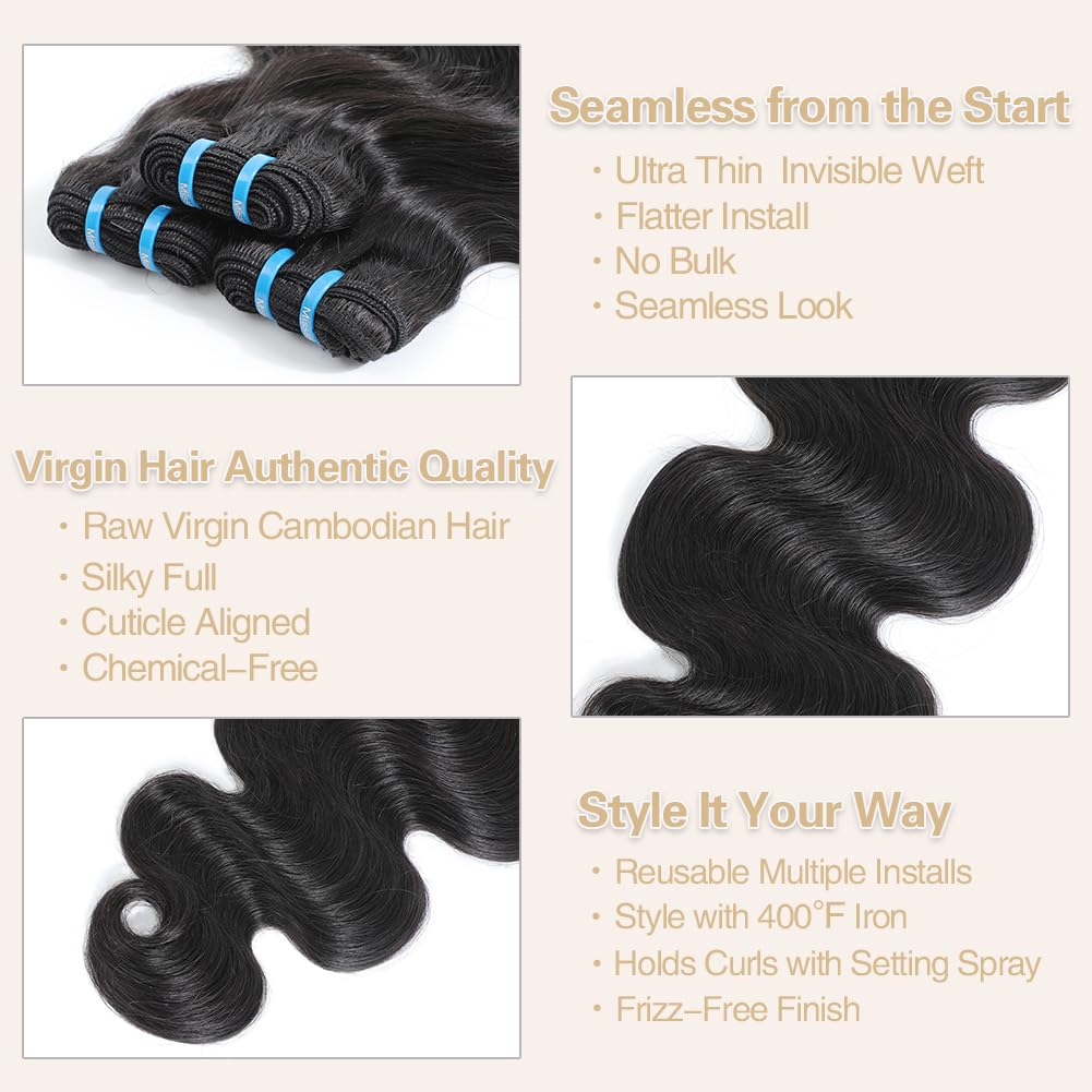 Thumbnail 2 de Misstoo 15A Cambodian Body Wave Bundles – 3 Bundles, 28 28 28 Inch