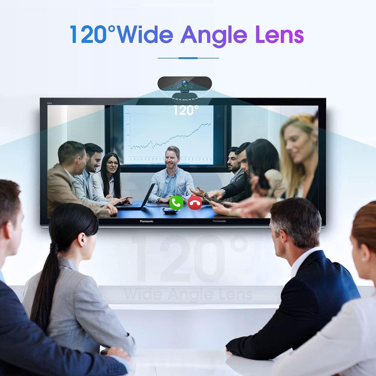 Detalle 2 de Dancial Webcam 1080p con microfono