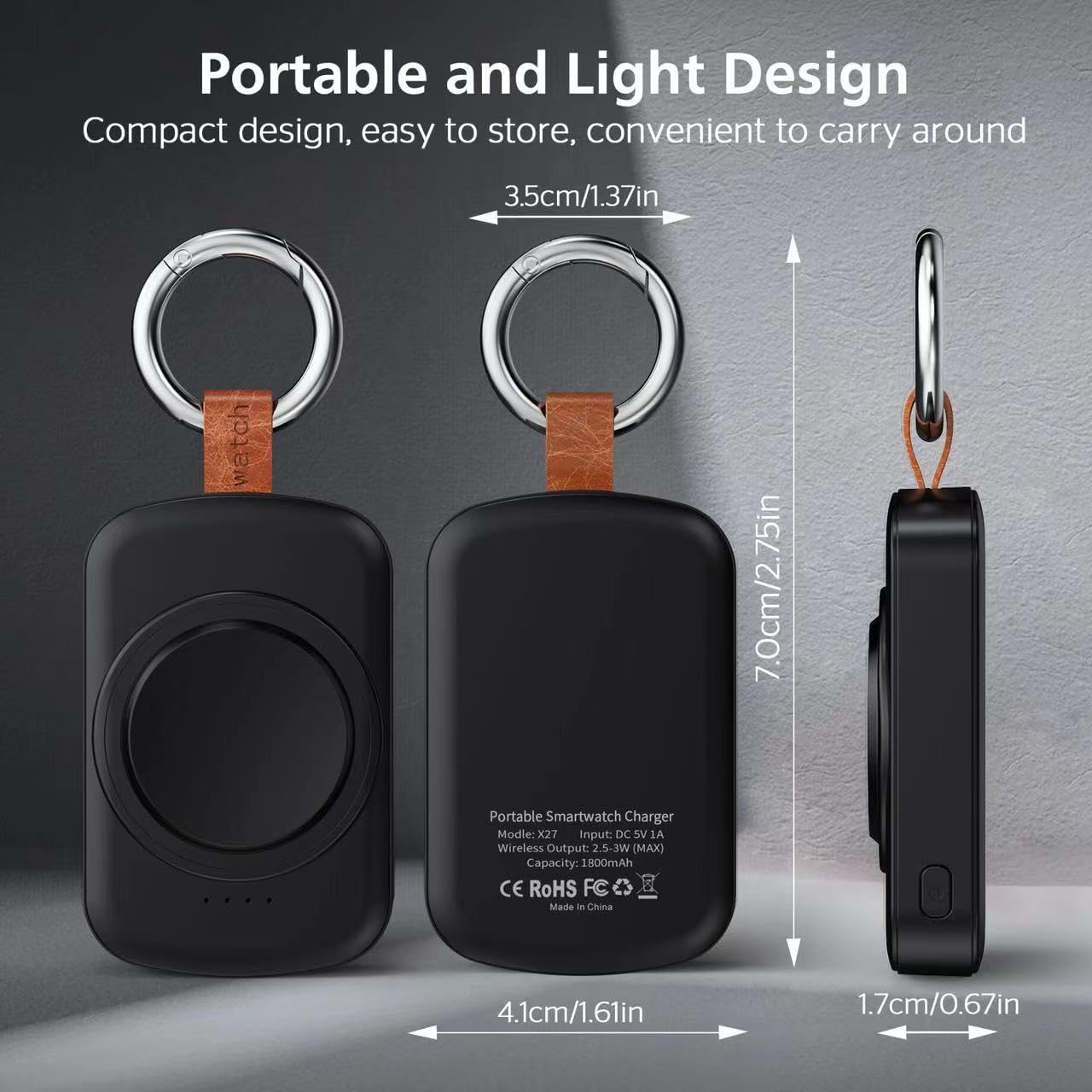 Thumbnail 4 de ACEQINGSE Portable Charger 1800mAh for Galaxy Watch