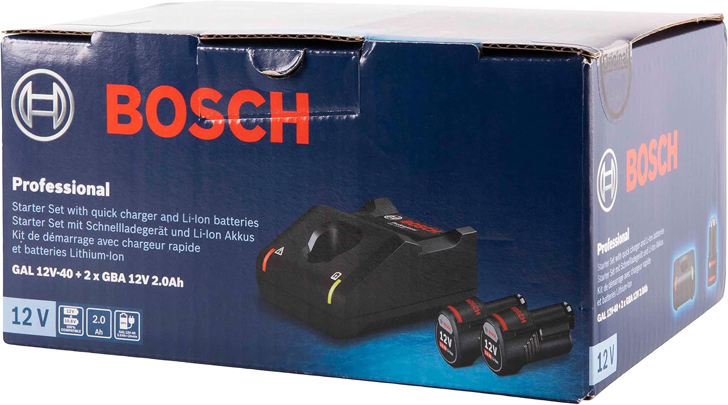 Thumbnail 1 de Bosch Professional 12V System Starter-Set : 2 batteries GBA 12V 2,0 Ah + chargeur GAL 12V-40