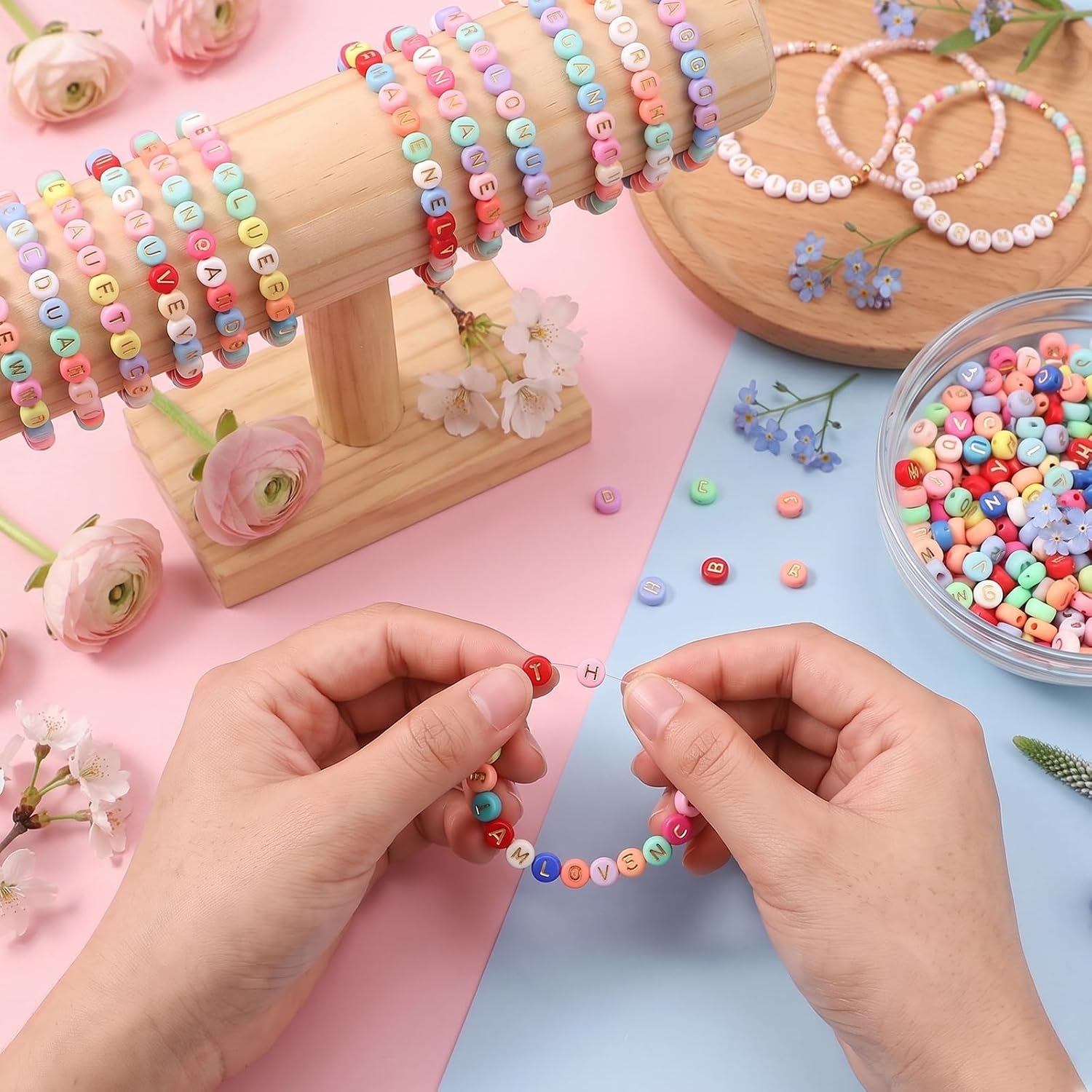 Thumbnail 3 de Song Xi Letter Beads 4 x 7 mm