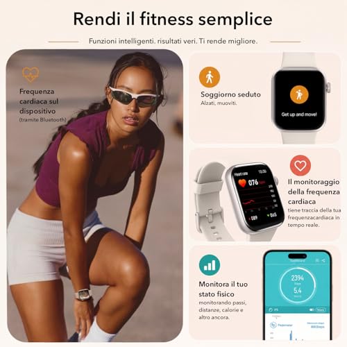 Thumbnail 2 de AOYBWK Smartwatch Uomo Donna 1.85": fitness completo, notifiche e chiamate Bluetooth