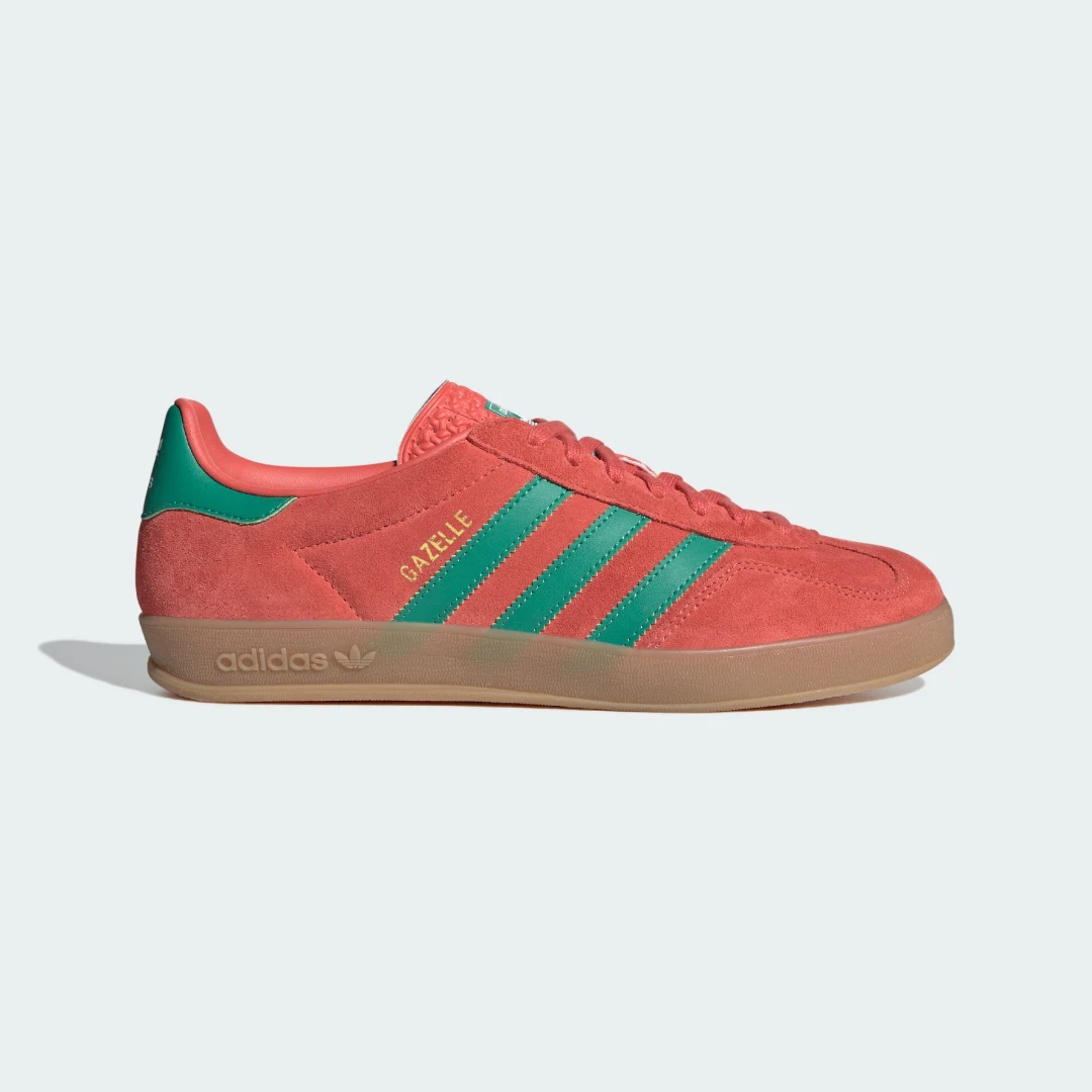 Detalle de Zapatilla Gazelle Indoor de Adidas – rojo, para uso diario en interior