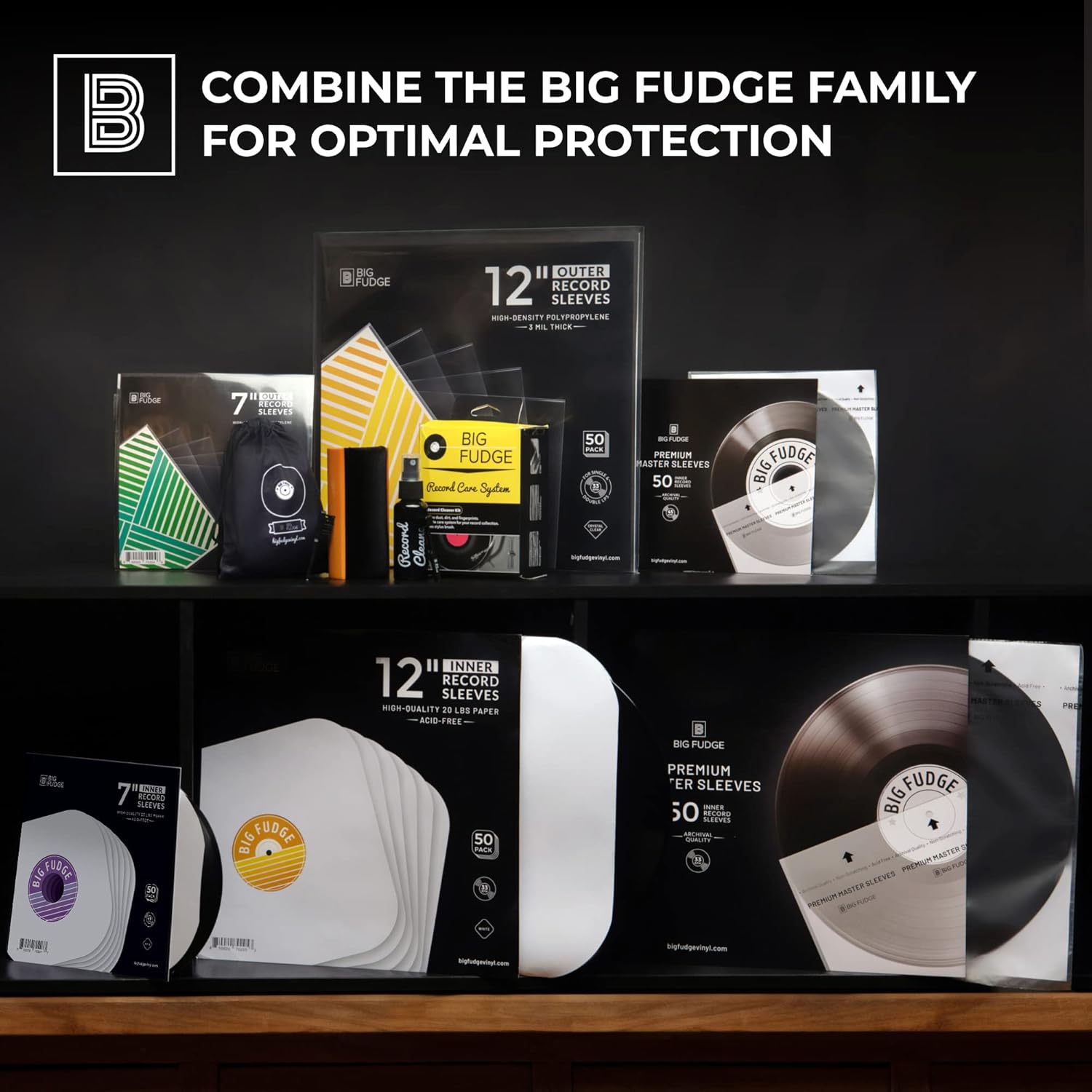 Thumbnail 5 de Big Fudge 12" Vinyl Sleeves 50 Pack 📀
