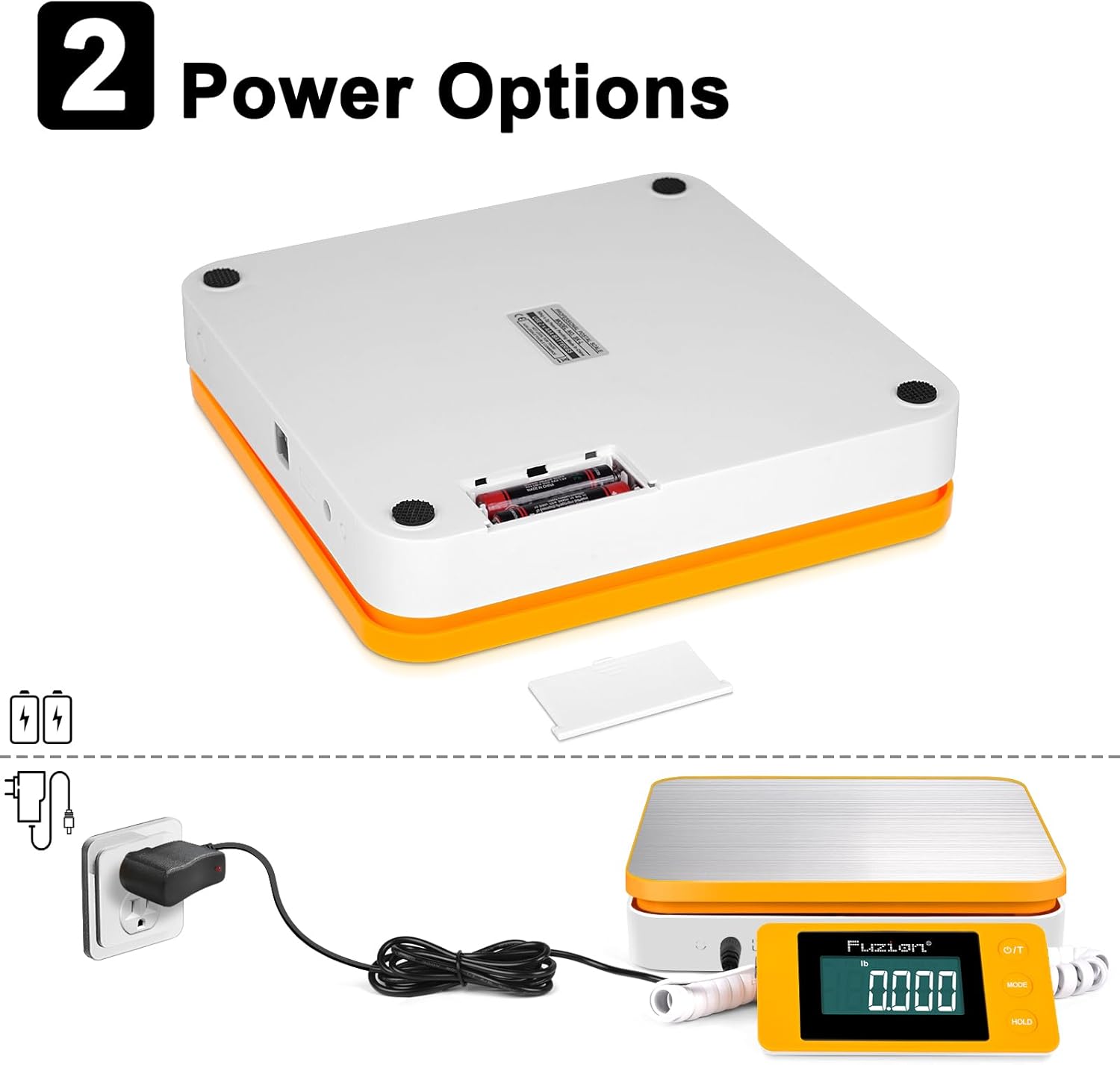 Thumbnail 5 de Fuzion Shipping Postal Scale - 110LB x 0.1oz, Large LCD, 5 Units, Dual Power (Batteries & Adapter)