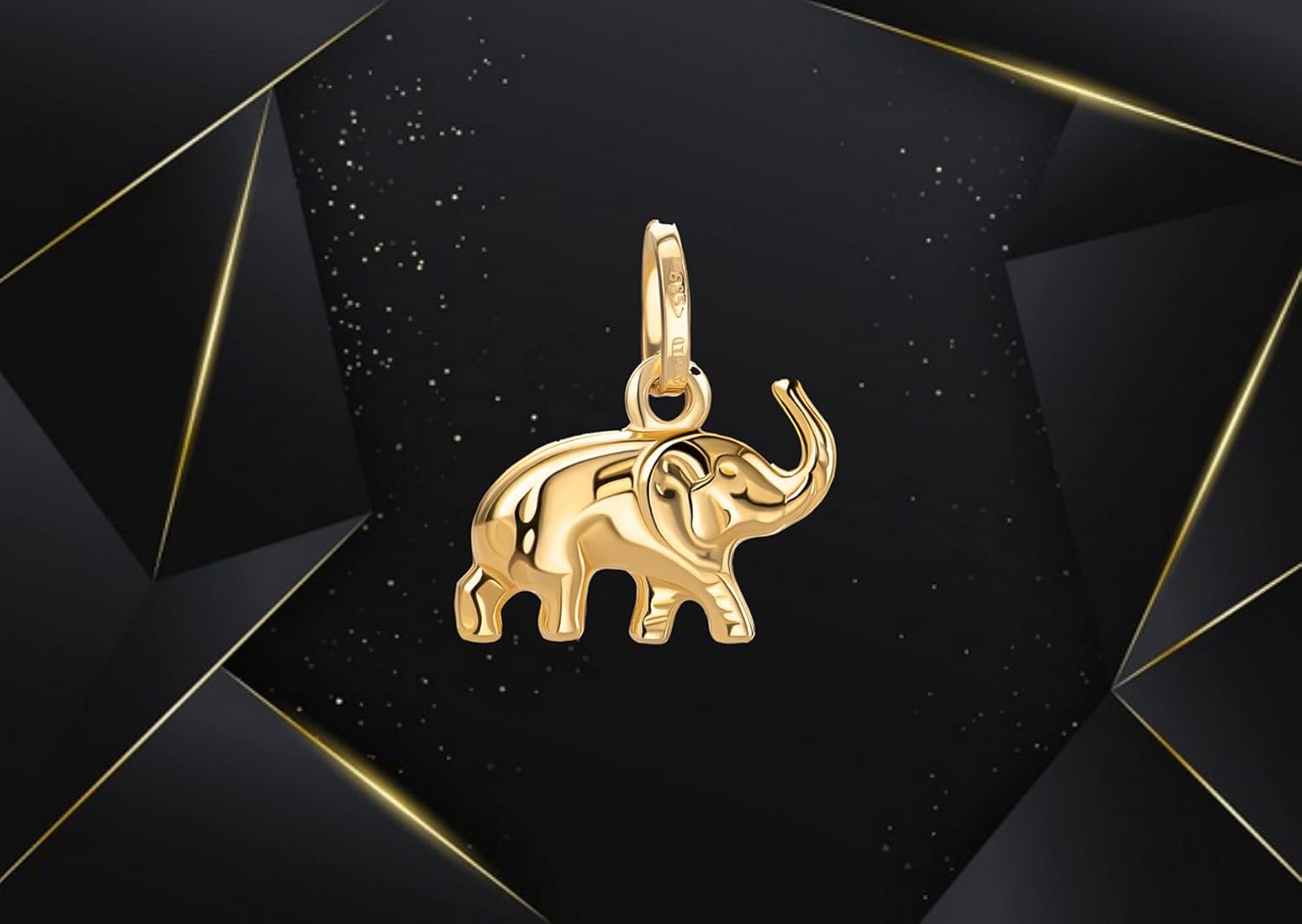 Thumbnail 1 de Ciondolo piccolo elefante in oro giallo 585/14 k, PRINS JEWELS