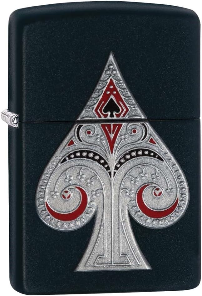 Detalle de Zippo Briquet tempête emblème Boule de Billard n°8 – Finition Street Chrome, Rechargeable et réutilisable