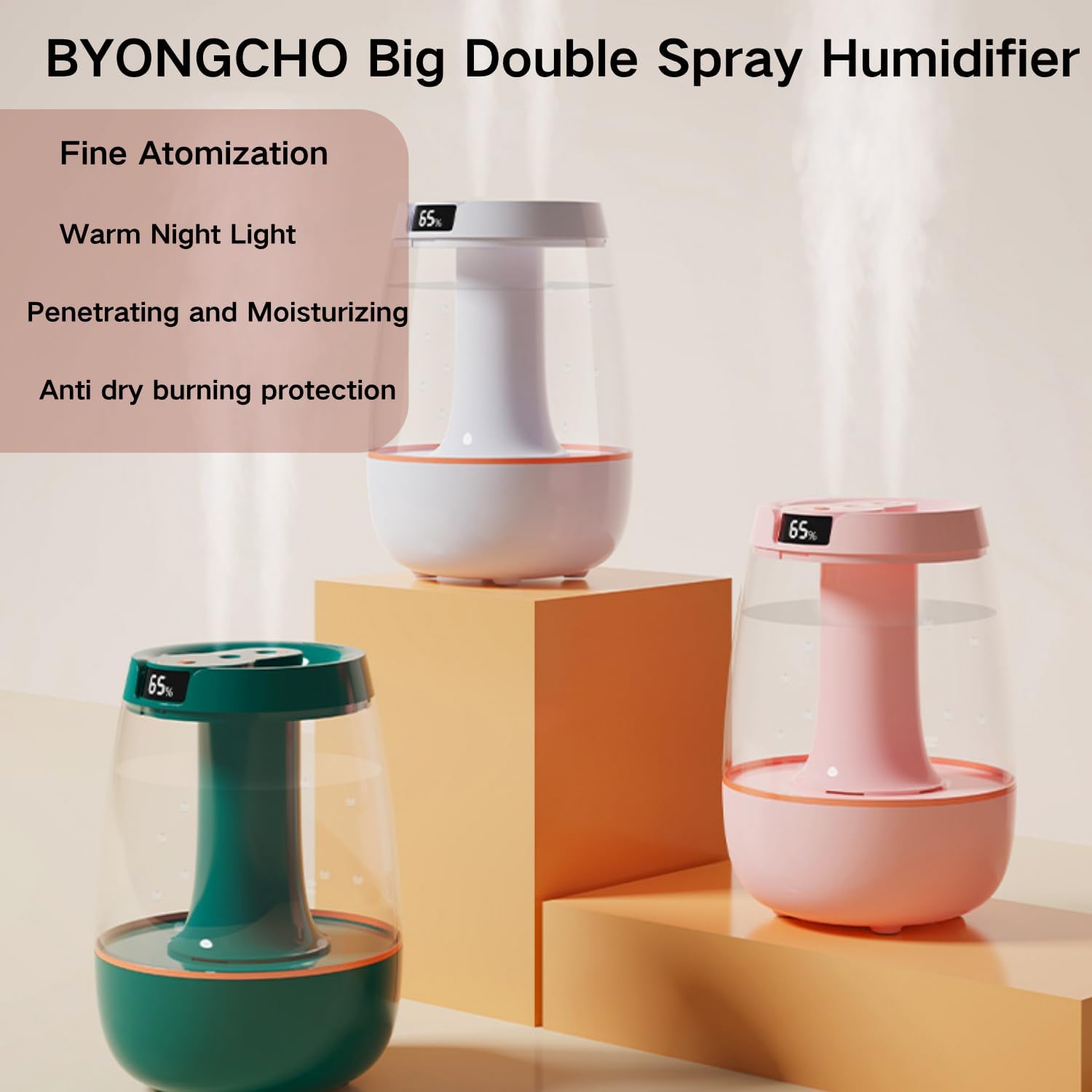 Detalle de BYONGCHO Humidifier 3L Cool Mist