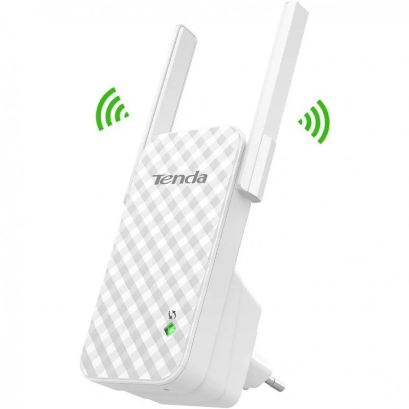 Detalle 2 de Tenda A9 Extensor de Alcance Universal N300: extensión WiFi fiable para toda la casa