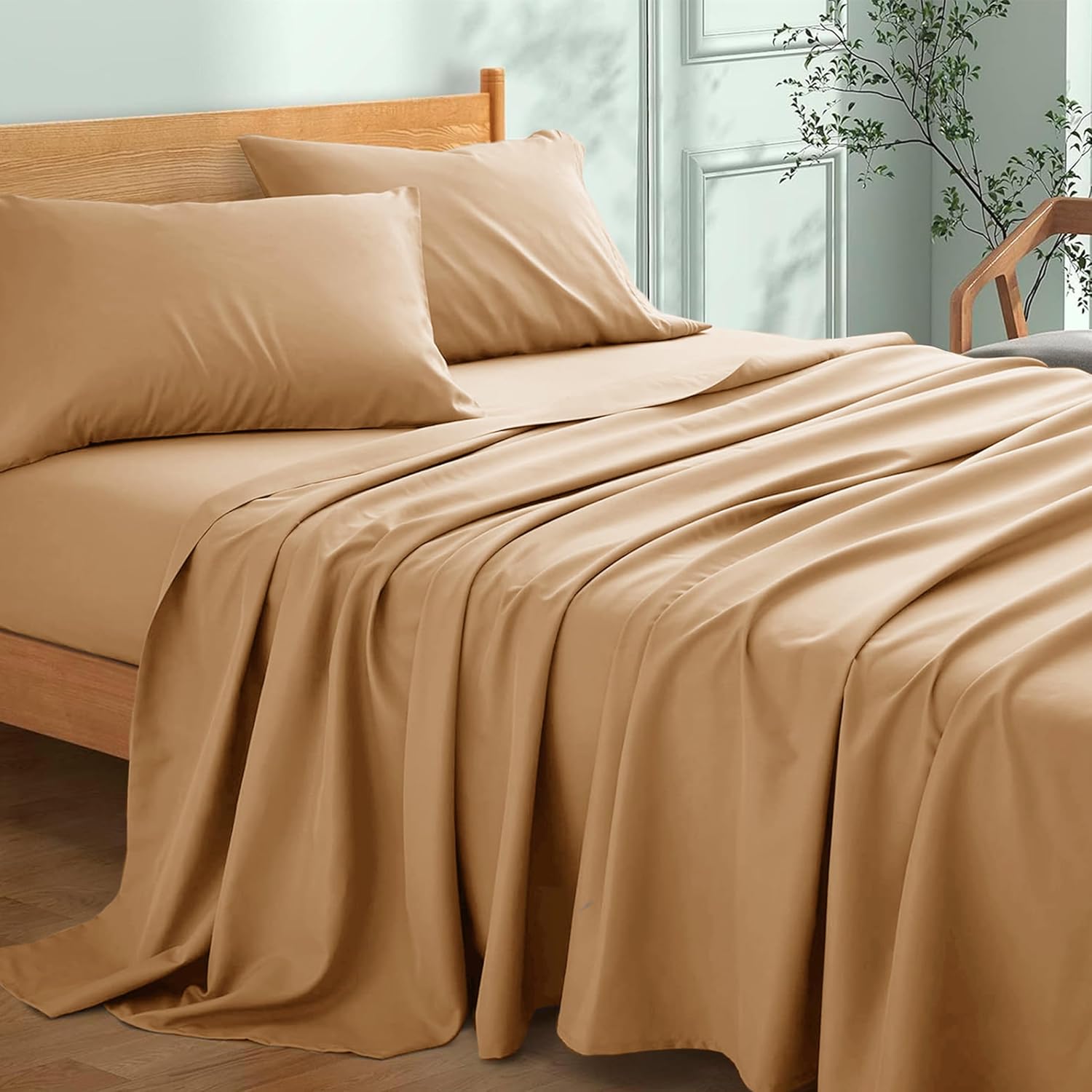 Thumbnail 6 de My Home Store Flat Sheet Double Size – 230 x 255 cm, 100% Egyptian Cotton, Hotel Quality
