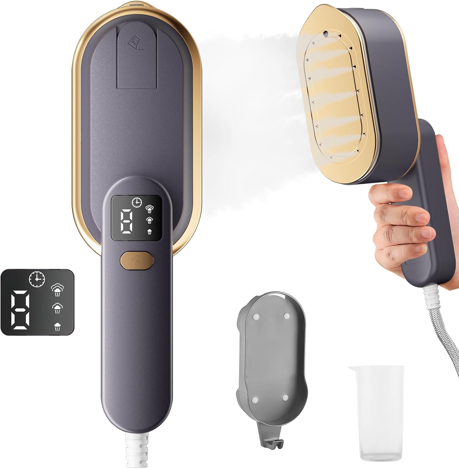 Detalle de Steam Iron Travel Steamer with LCD Screen