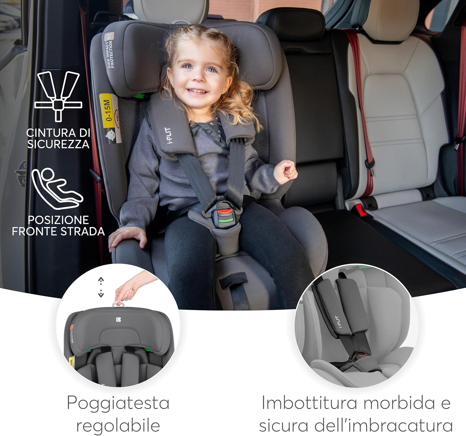 Thumbnail 4 de KikkaBoo i-FLIT seggiolino 9-36 kg