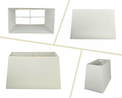 Detalle 2 de Royal Designs Pantalla rectangular Linen Eggshell 11 cm 🏮