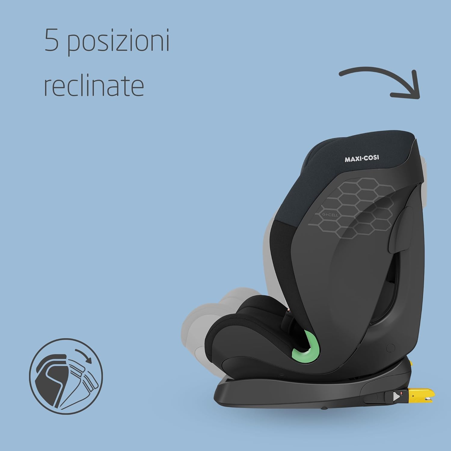 Detalle de Maxi-Cosi Titan S i-Size: seggiolino auto evolutivo da 15 mesi a 12 anni con protezione G-CELL