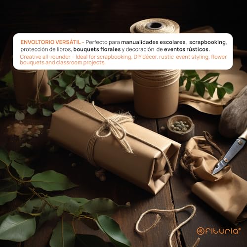 Thumbnail 3 de OFITURIA Papel Kraft Marrón 0,60×15 m 📦