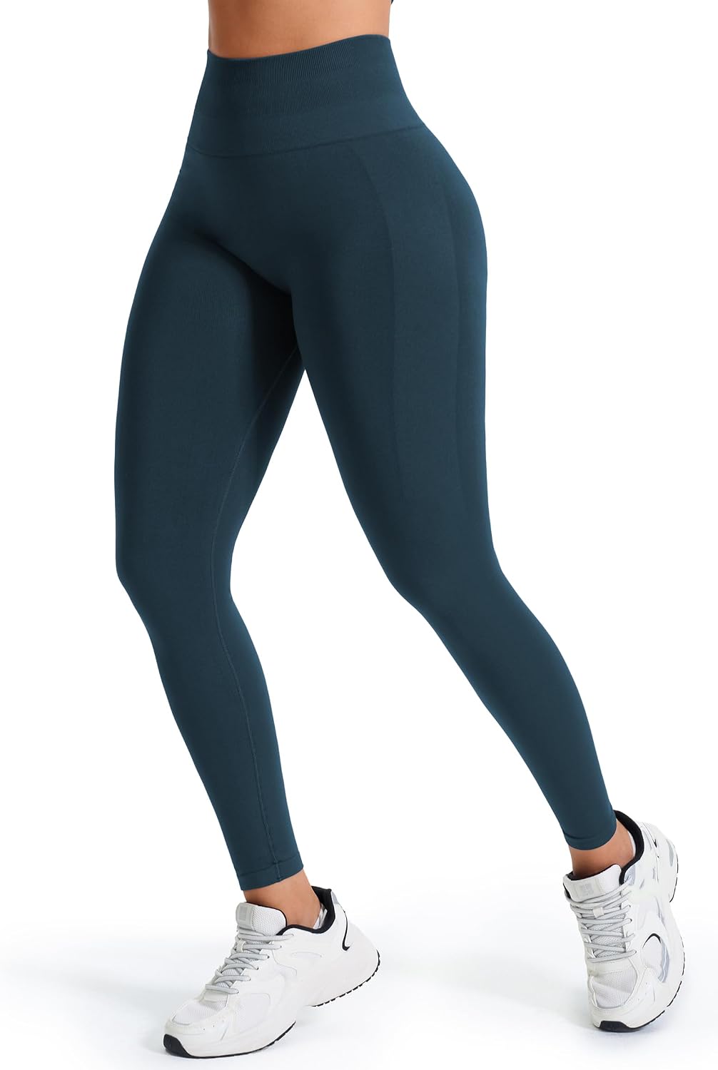 Detalle de JOYSPELS Women’s Seamless Bum Lift & Tummy Control Leggings (High-Waisted Scrunch Bums)