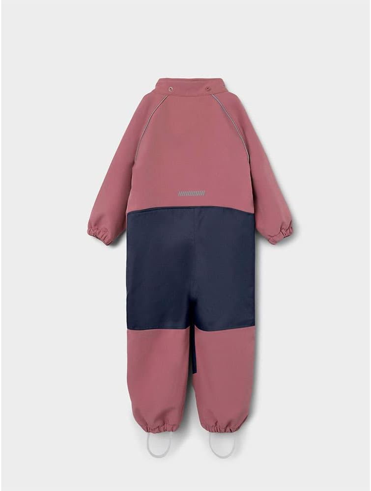 Detalle 2 de NAME IT Nmnalfa Softshell Suit Solid Fo Noos: completo da pioggia unisex per bimbi 0-24 mesi (con dettagli riflettenti)