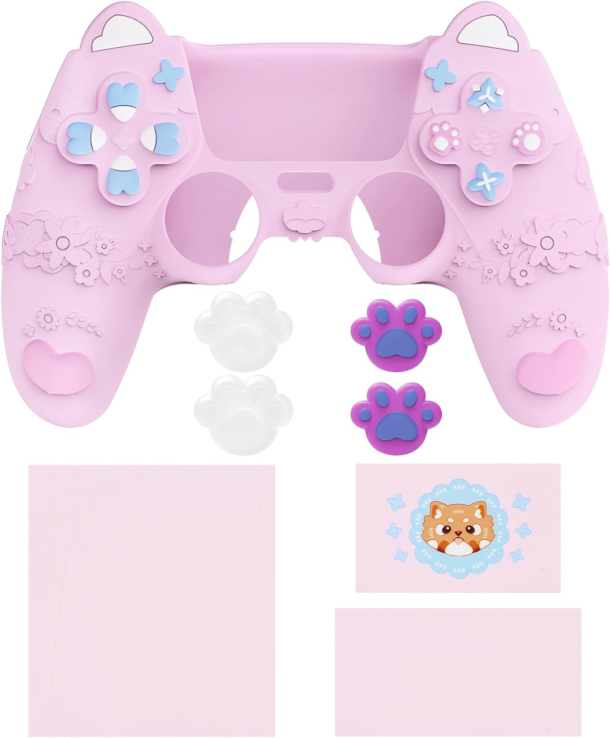Detalle 2 de PlayVital Cute Spring Lesser Panda PS5 Cover