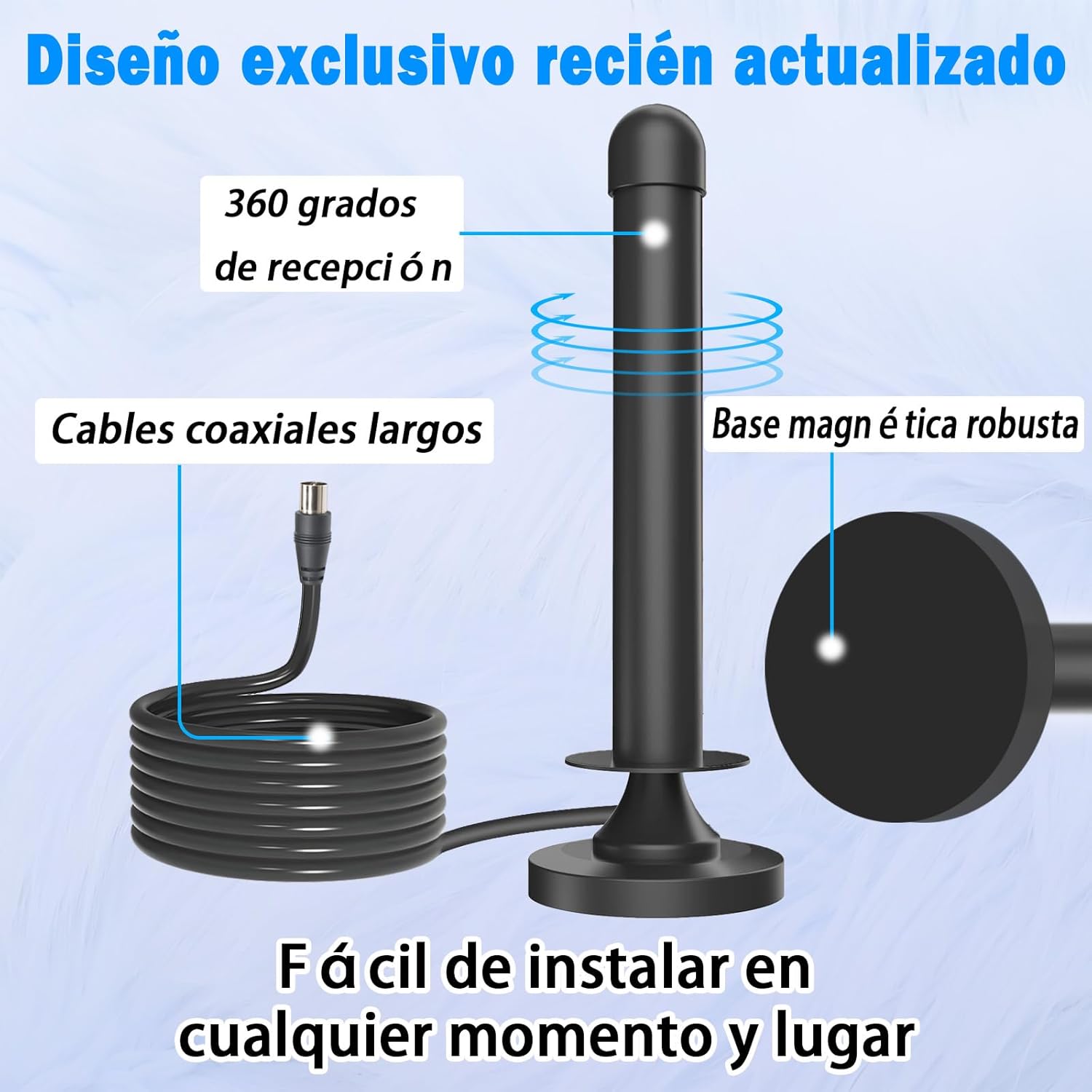 Thumbnail 5 de Antena TDT Interior con Amplificador 3 m