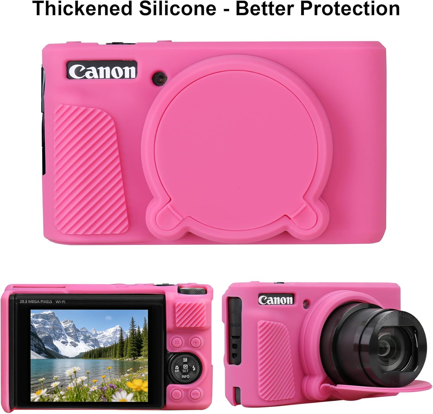 Thumbnail 2 de Elonbo Soft Silicone Protective Case for Canon PowerShot SX740/SX730