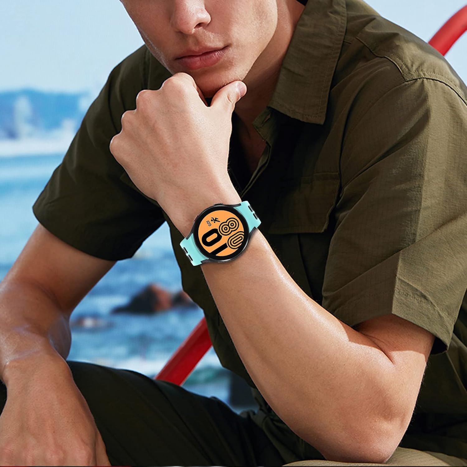 Thumbnail 5 de OVERSTEP Galaxy Watch 4 Silicone Strap 20mm