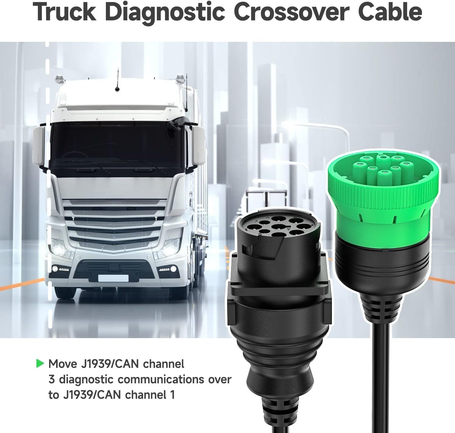 Detalle de ANCEL Truck Scanner Adapter, 9-Pin