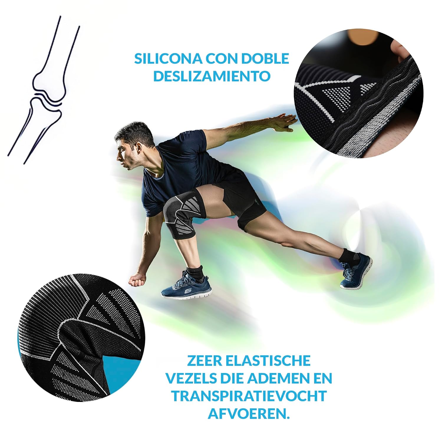 Thumbnail 5 de 360 RELIEF KCS0431 kniebrace, 2 stuks in maat XL met compressie