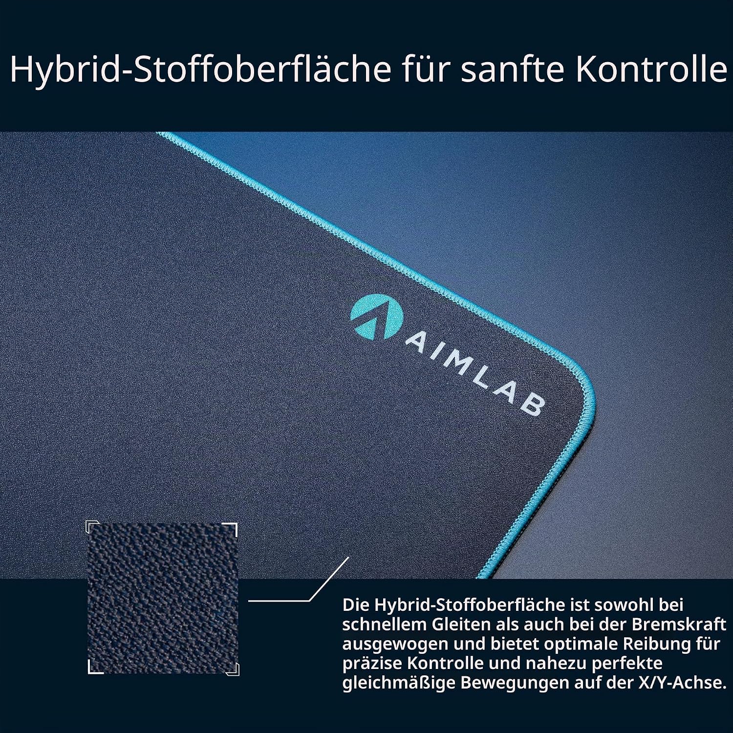 Detalle de ASUS ROG Hone Ace Aim Lab Edition Gaming-Mauspad – Präzises Training mit Nanobeschichtung