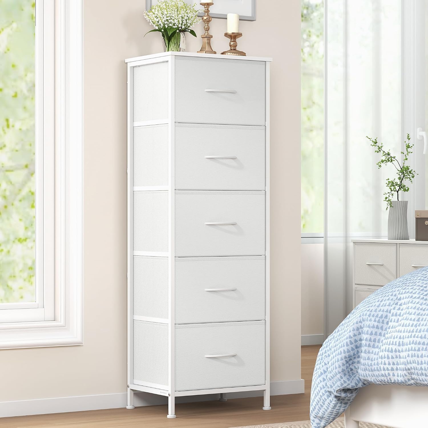 Thumbnail 6 de SONGMICS 4-Drawer Steel Chest of Drawers (BELLAH Collection) – Slate Grey