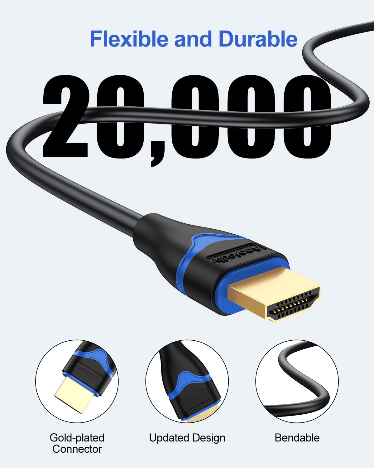 Thumbnail 6 de 4K HDMI Cables 6FT 5-Pack: High-Speed HDMI 2.0 Cable for 4K60, 2K144, HDR & ARC