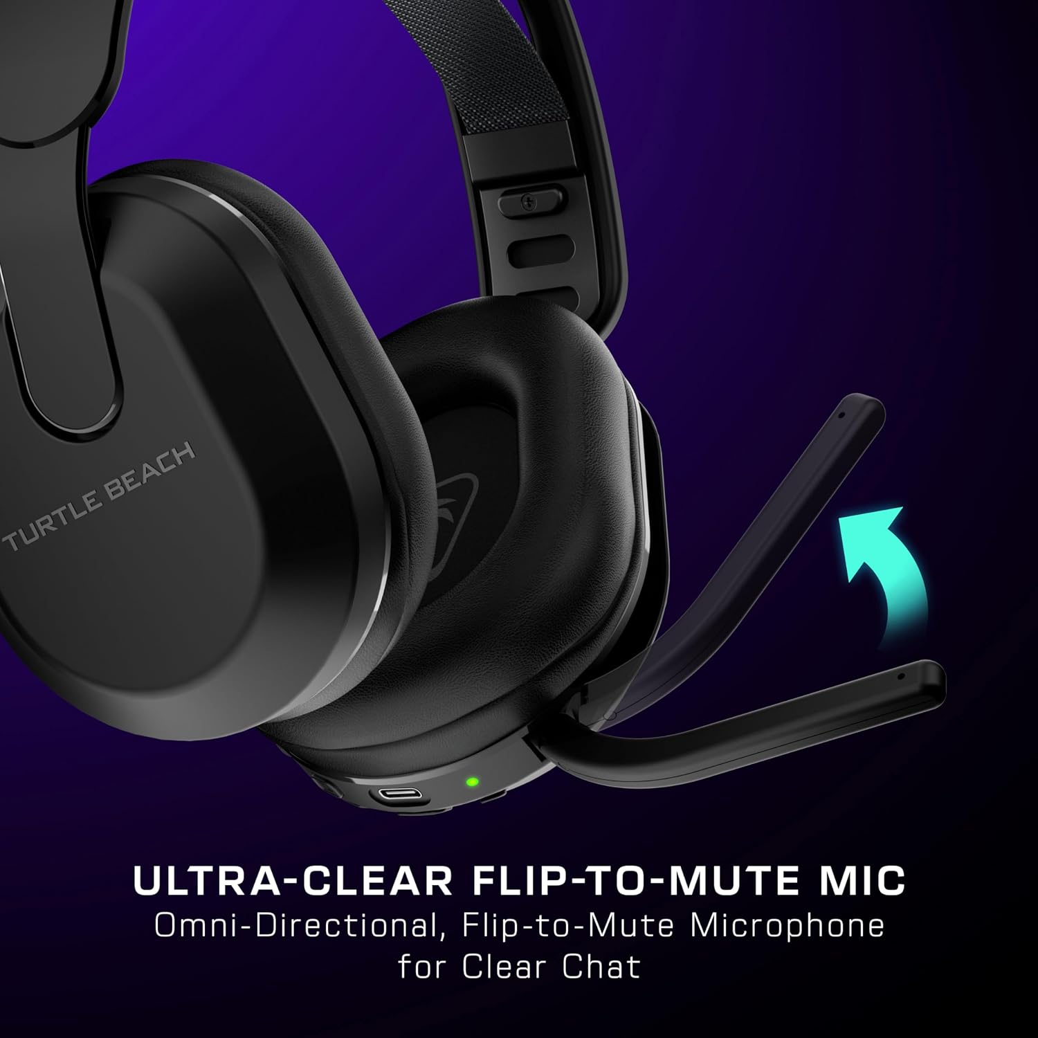 Detalle de Turtle Beach Stealth 500 Schwarz: kabelloses Gaming-Headset für Xbox (2,4 GHz & Bluetooth) mit bis zu 40 Std.