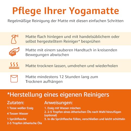 Thumbnail 3 de Amazon Basics Yogamatte Extradick 1 cm – 183 x 61 cm, rutschfest, schwarz