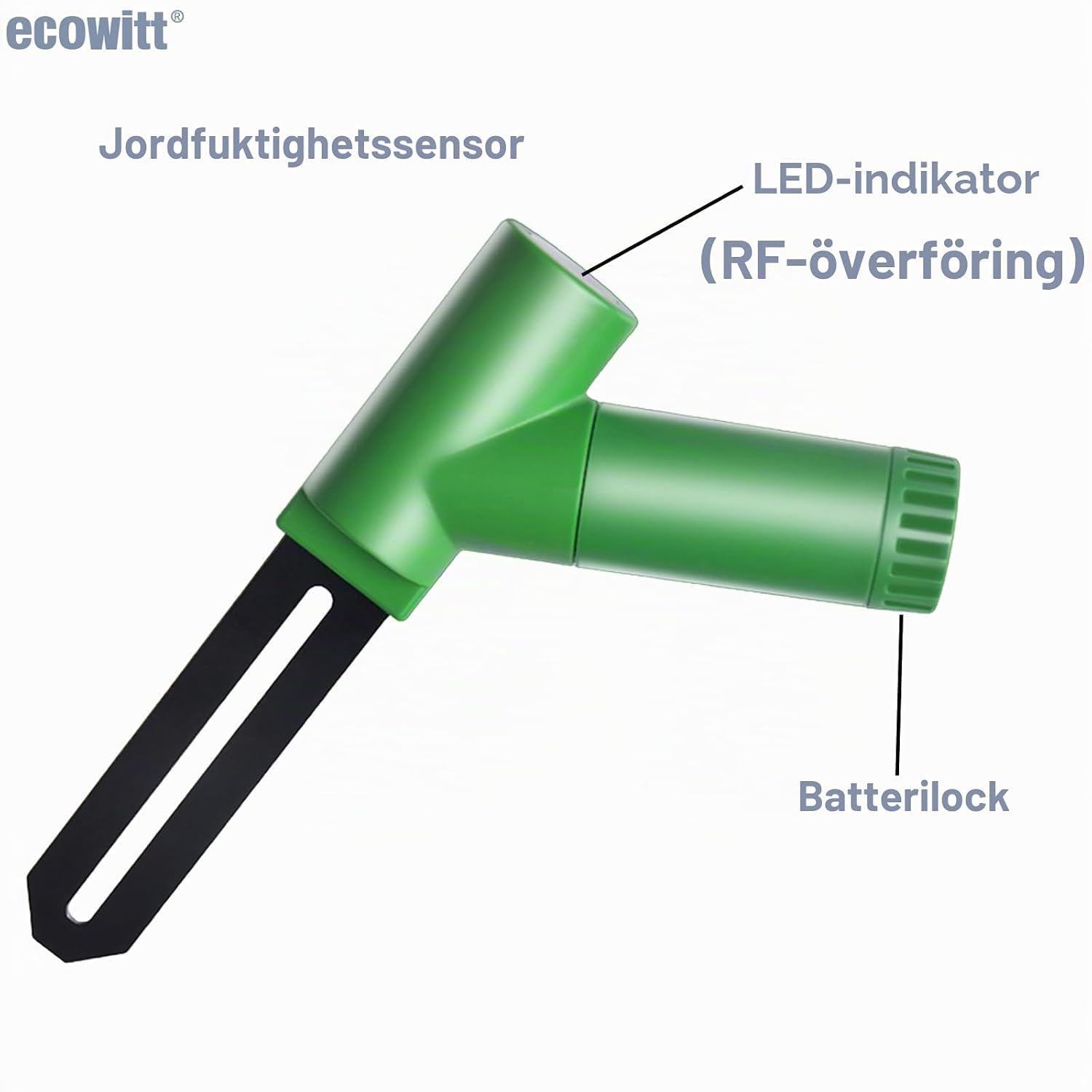 Detalle de ECOWITT WH51 markfuktighetssensor, 4-pack med kapacitiv sond och IP66
