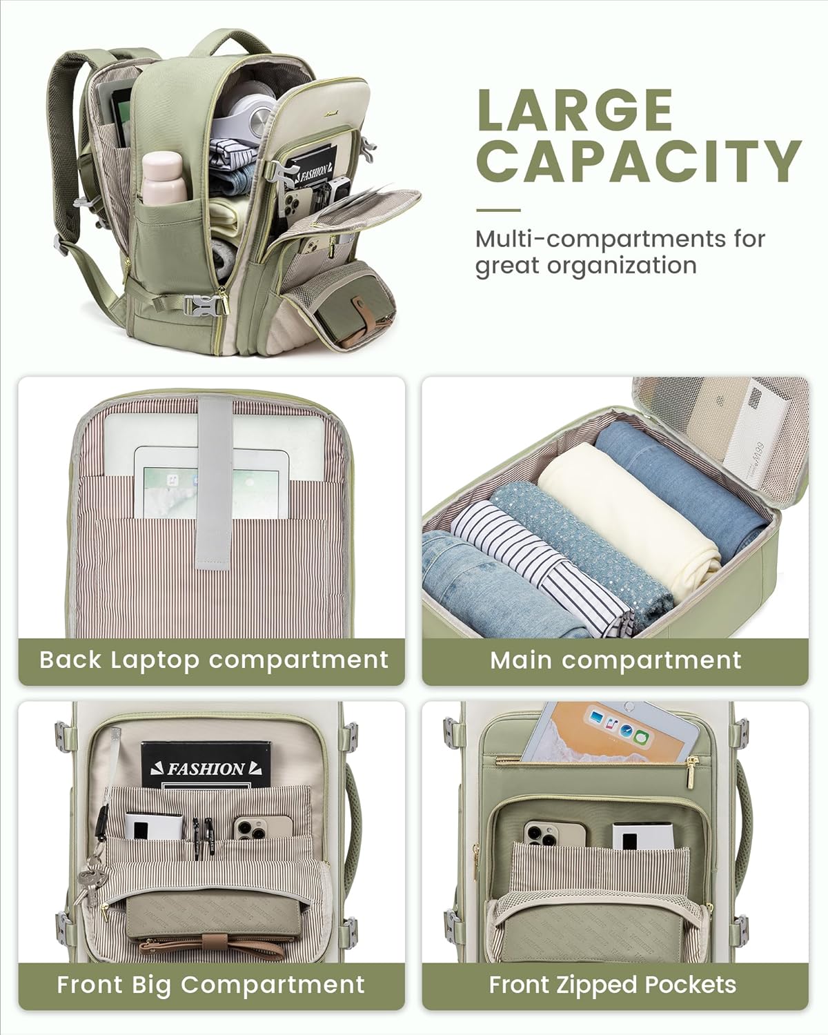 Thumbnail 4 de LOVEVOOK Travel Backpack 40L
