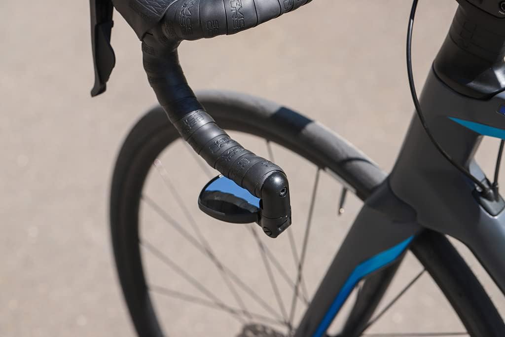 Detalle de Zéfal Rétroviseur Vélo Spin 25 : miroir de guidon réversible et ajustable pour vélo de route noir