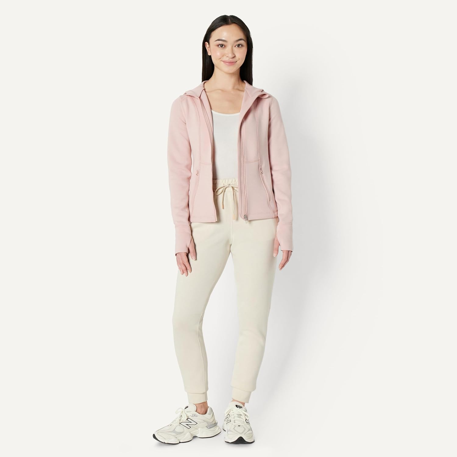 Thumbnail 4 de Amazon Essentials Women's Fitted Active Sweat Zip Jacket with Hood