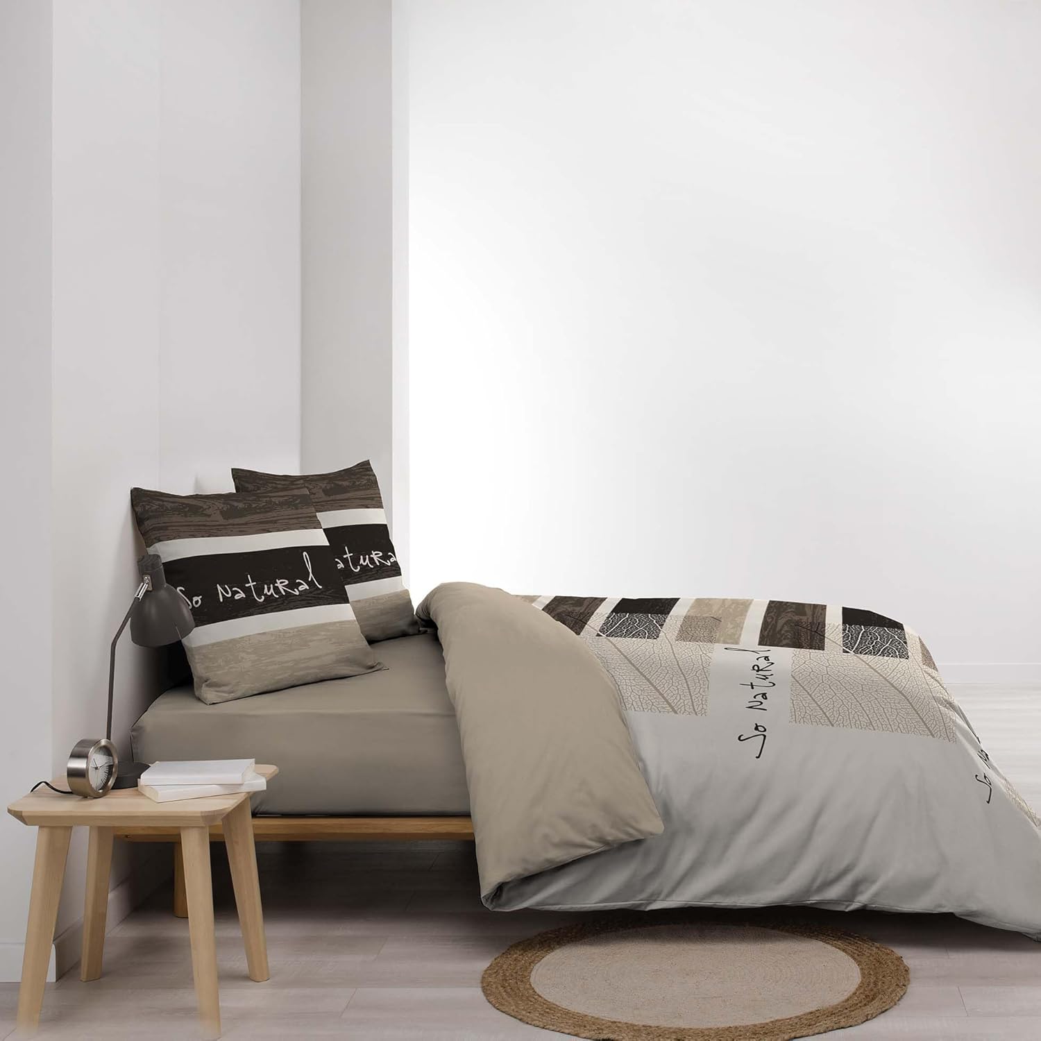 Thumbnail 4 de DOUCEUR D'INTERIEUR – Parure de lit 3 pièces en coton imprimé 240 x 260 cm (2 taies 63 x 63 cm)