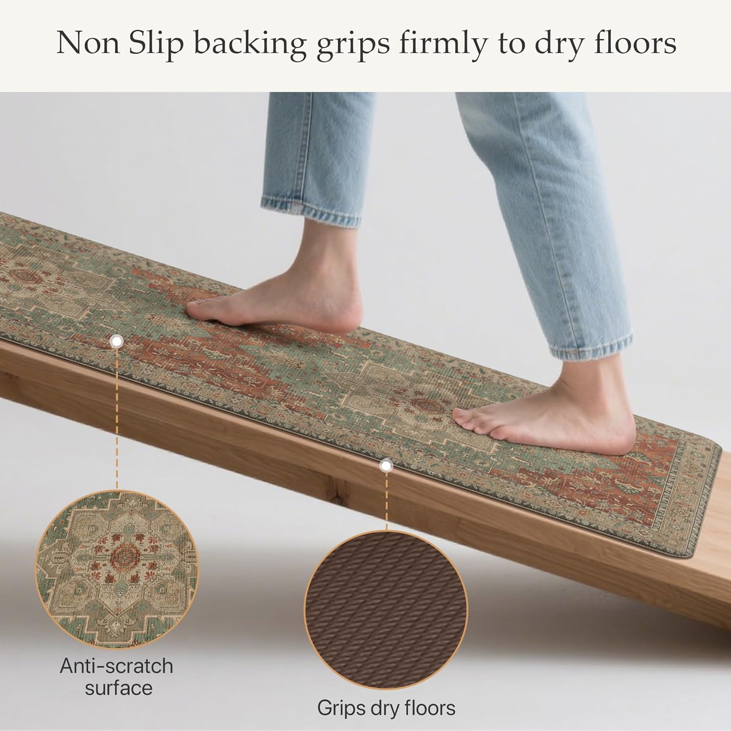 Thumbnail 3 de GENIMO Kitchen Mats for Floor (2-Piece) Washable Anti-Fatigue, Waterproof Non-Slip Comfort Standing Mats