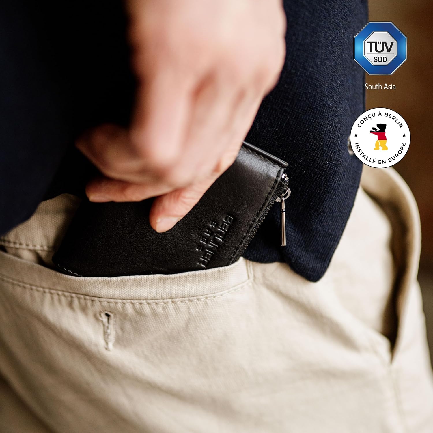 Detalle de Berliner Bags Mark porte-monnaie 10,5Ă8,5 cm đ