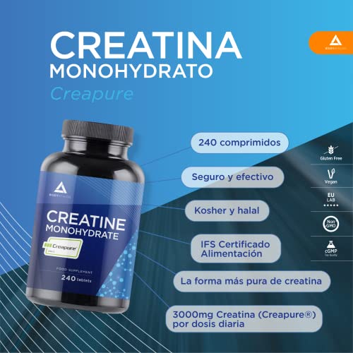 Thumbnail 2 de Bodyathlon Creatina Creapure Monohidratada 240 comprimidos – Vegana, 3000 mg diarios