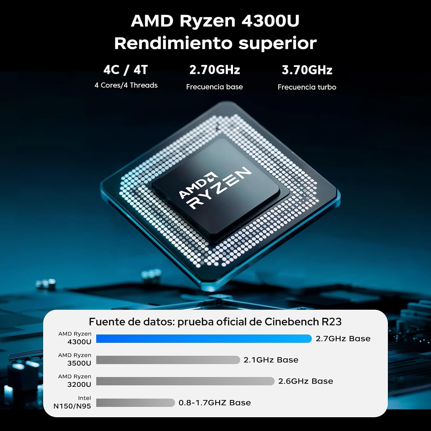 Thumbnail 1 de ACEMAGIC 15.6 inch Laptop with Ryzen 4300U — 16GB RAM, 512GB SSD