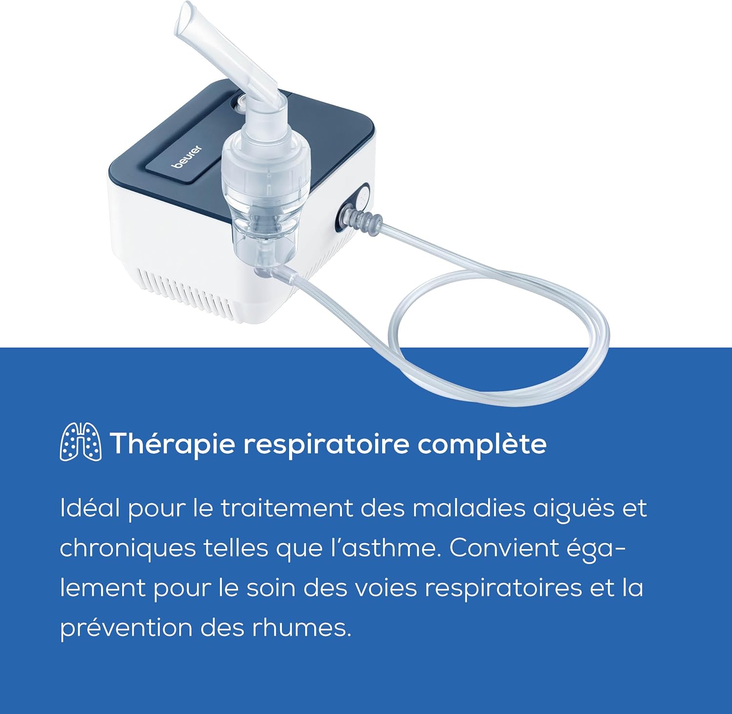 Detalle de Beurer IH 16 inhalateur nébuliseur compact pour adultes et enfants 🩺