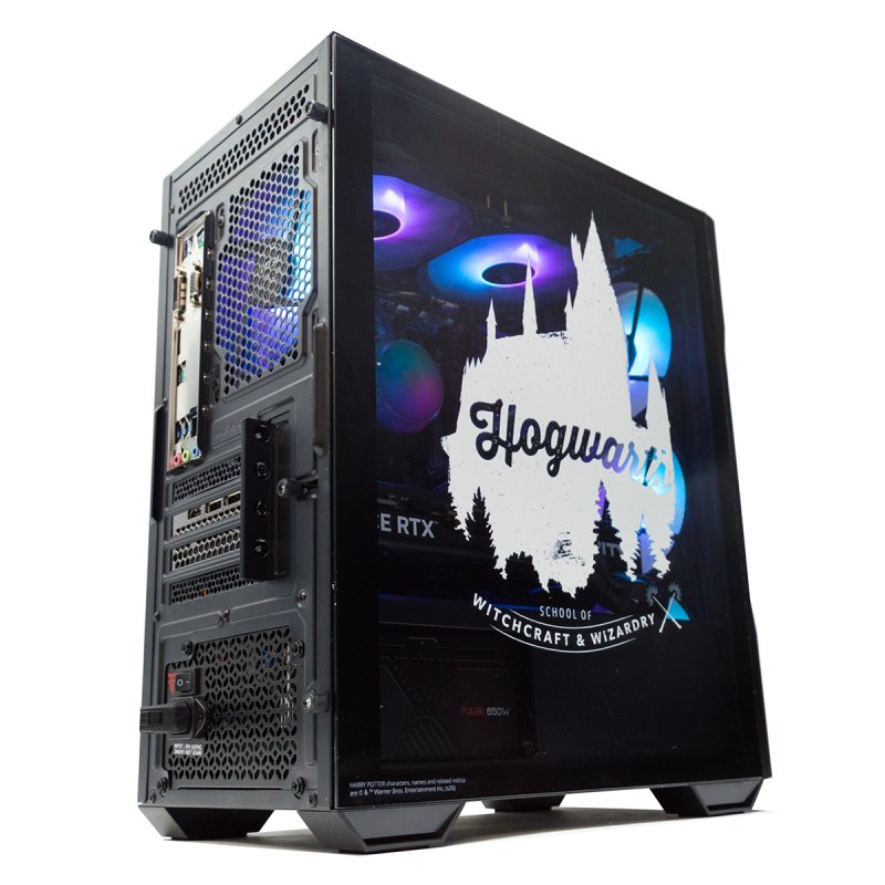 Detalle de MSI MAG FORGE M100R: chasis micro-ATX con cristal templado y ARGB para configuración gaming