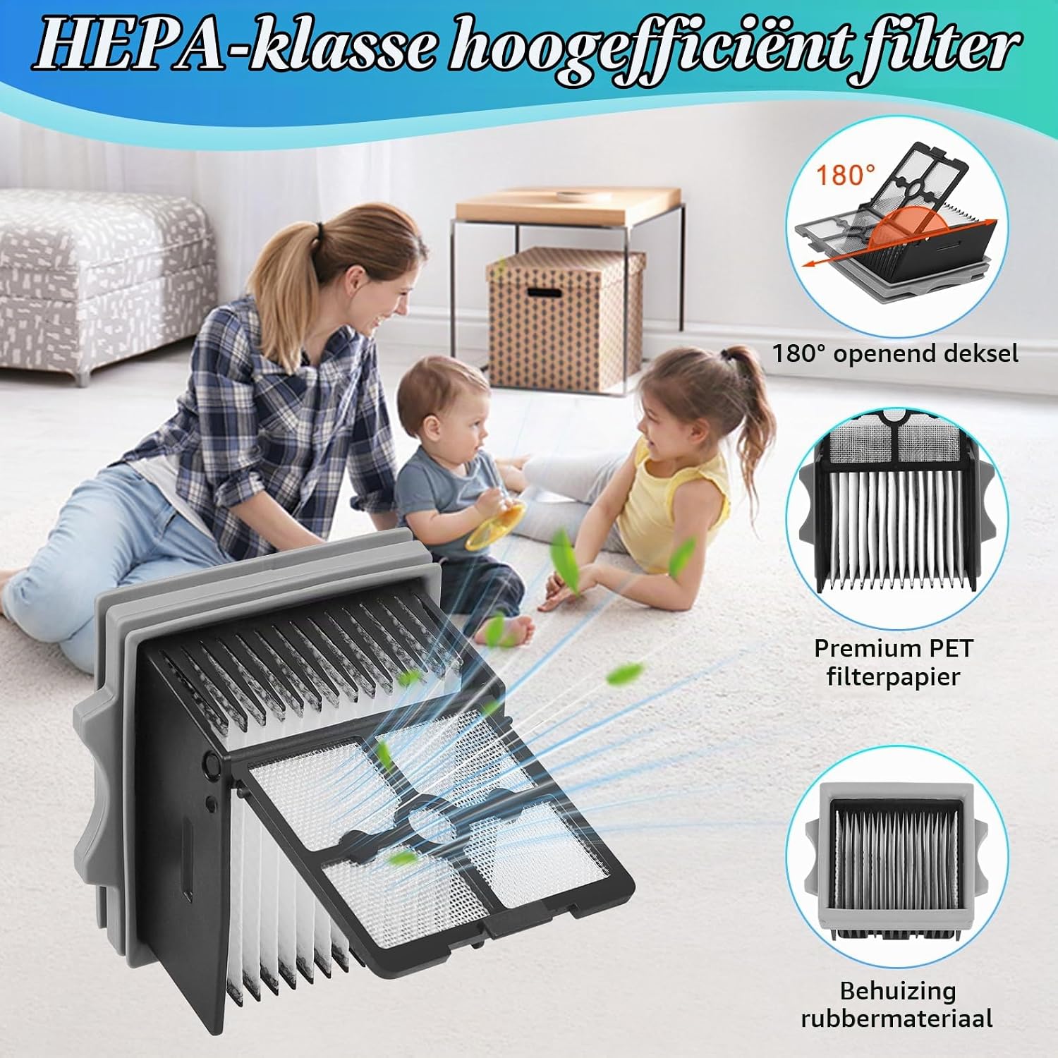 Detalle 2 de YUEYEE S6 S7 accessoireset voor Tineco, 2 rolborstels en 2 filters