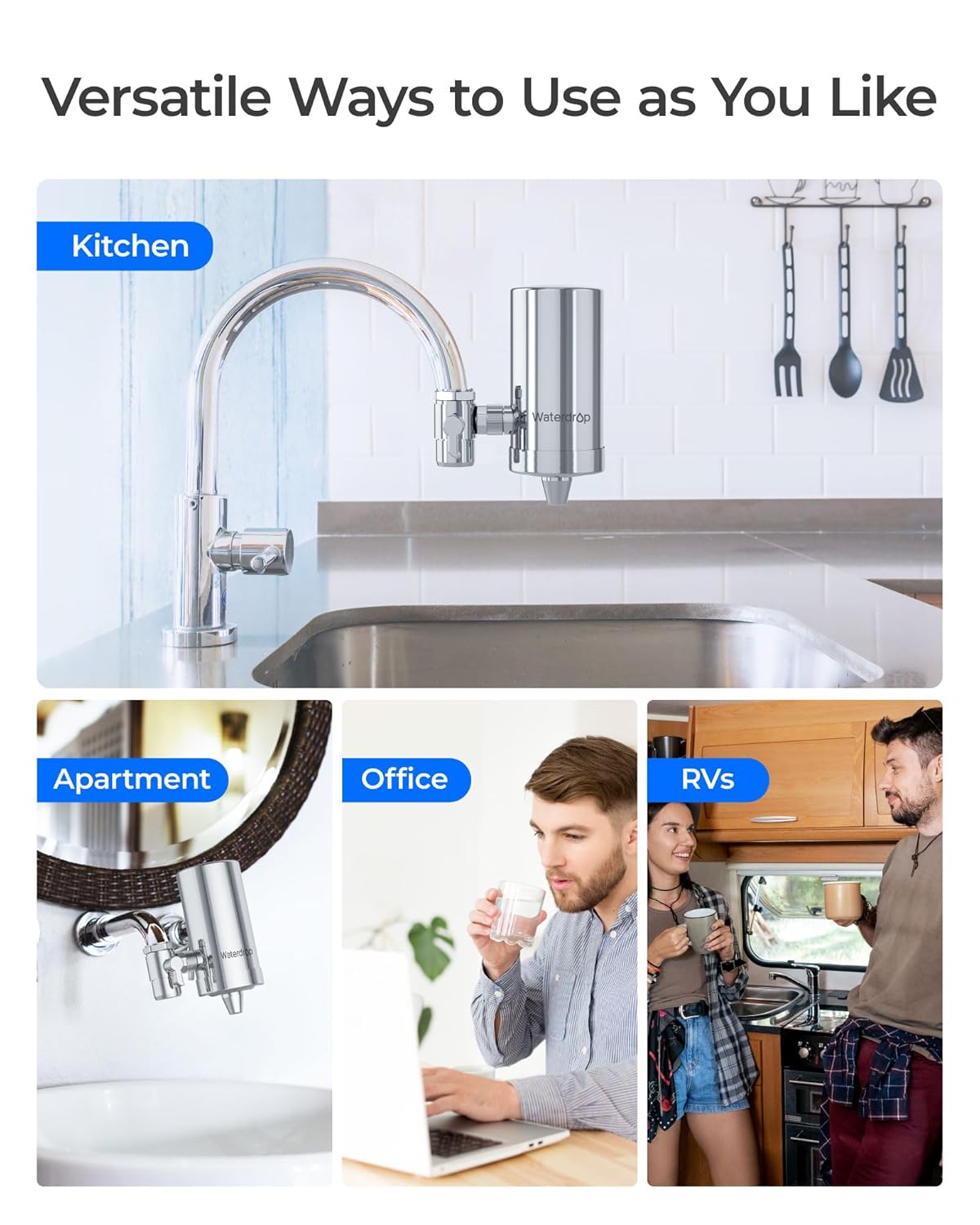 Thumbnail 6 de Waterdrop Water Filter Tap 1 Filter included 🚰