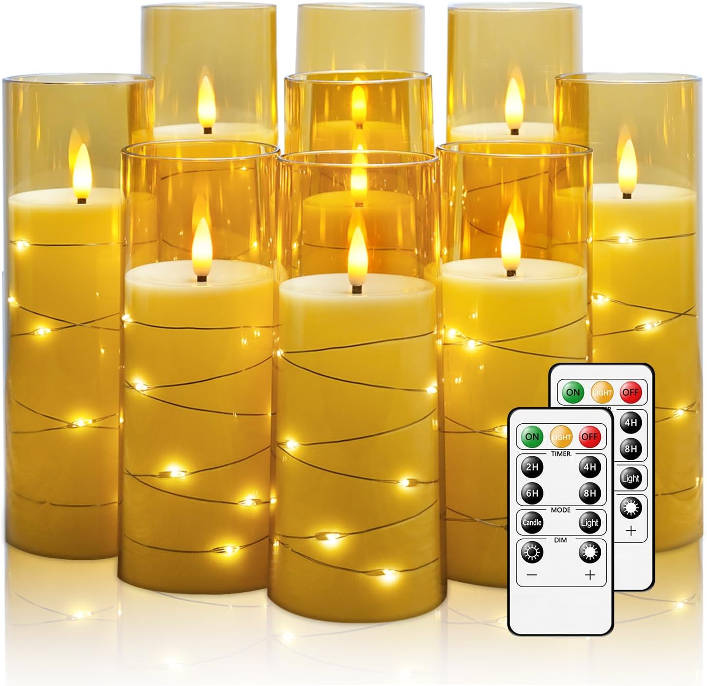 Thumbnail 6 de Nimiko Flameless LED Candles, 9 Pcs 🕯