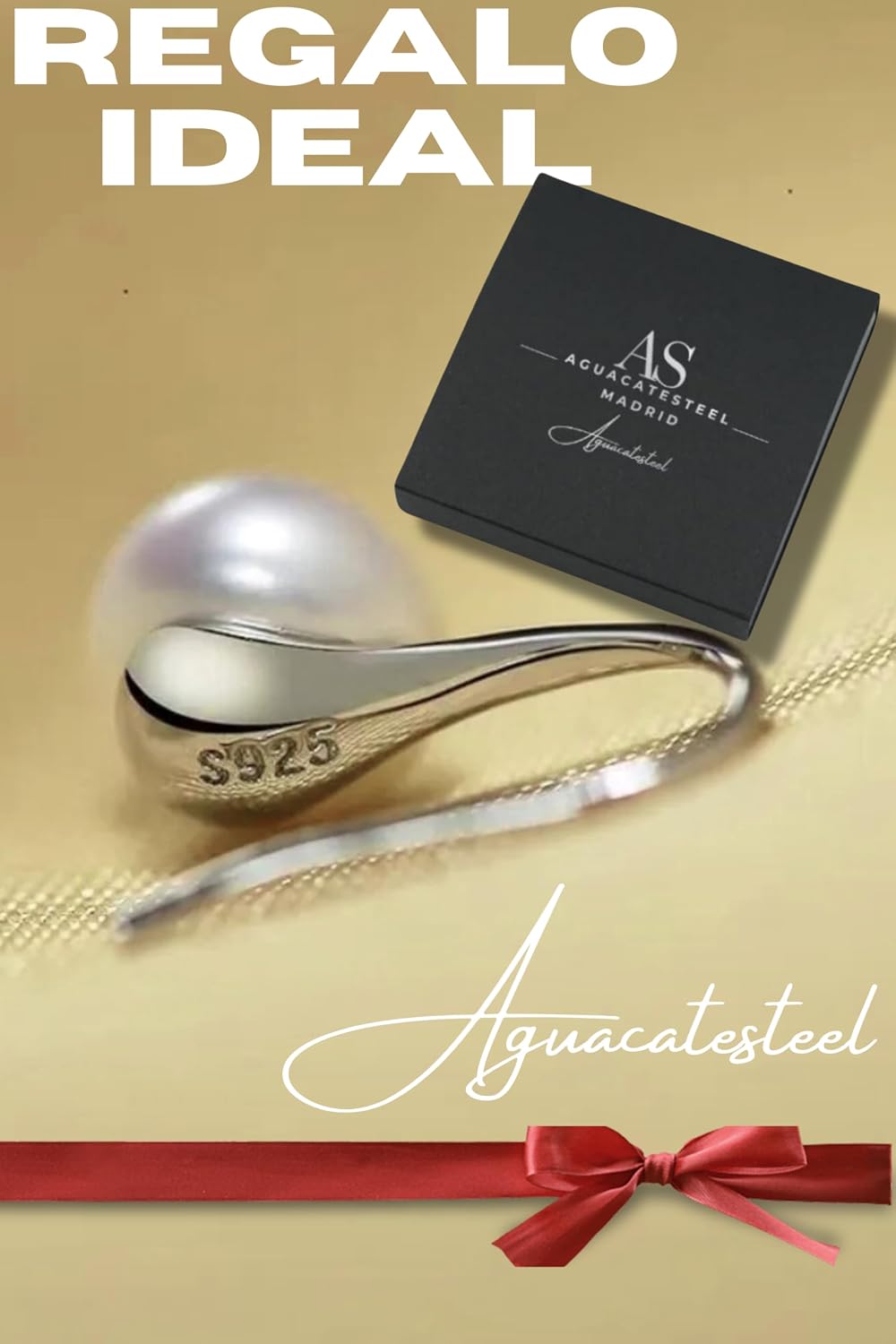Detalle 2 de AGUACATESTELL Pendientes plata 925
